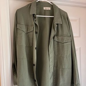 Army green madewell shirt/jacket